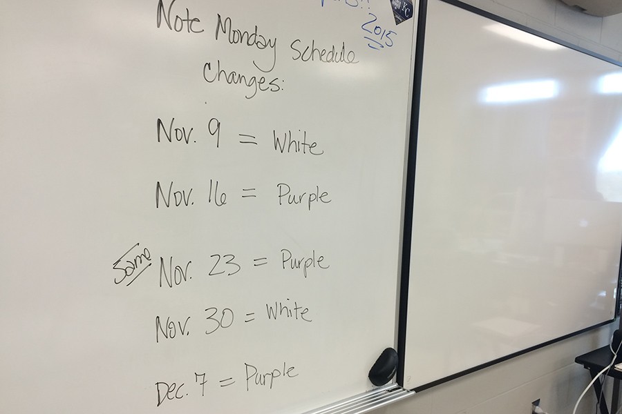 Changes in Monday schedule – kcpipernews.com