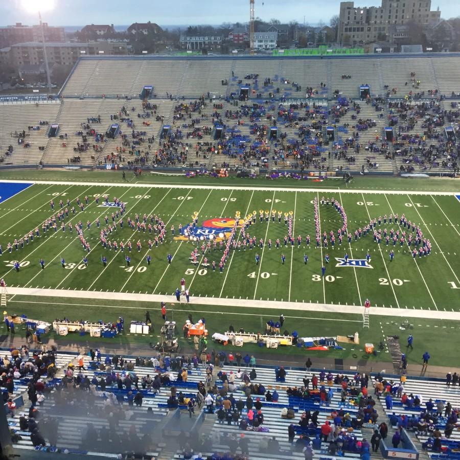 View from the press box at the University of Kansas