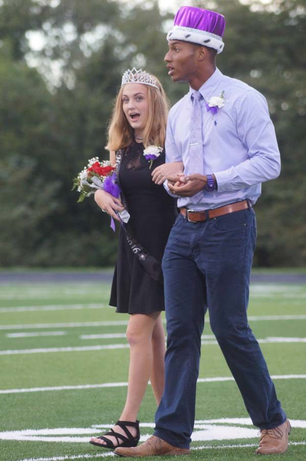 Both Emmett Lockridge and Zoe Surprise were shocked at winning Homecoming king and queen.