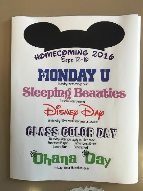 Class cup points to be earned during Homecoming week