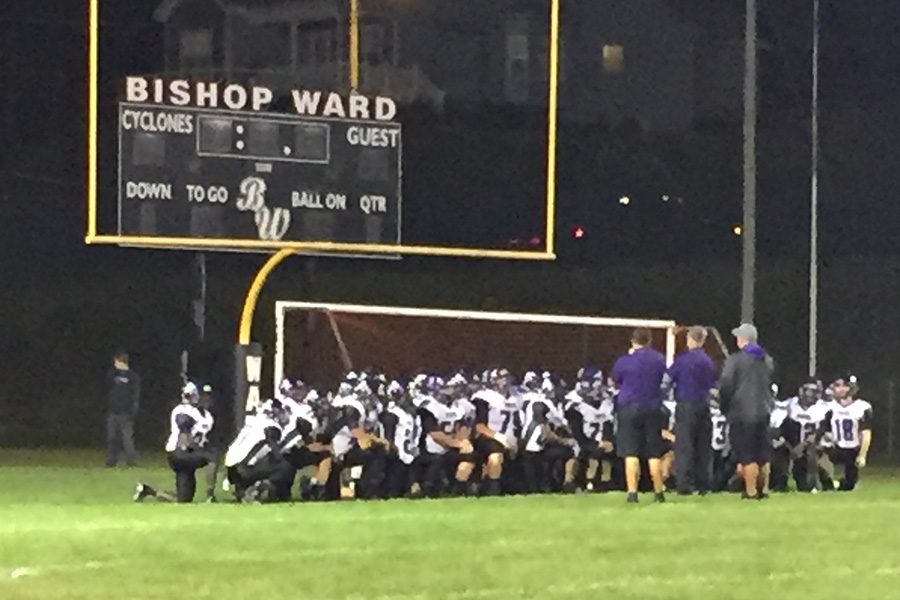 The Pirates meet after their 57-6 victory at Ward Oct. 7.