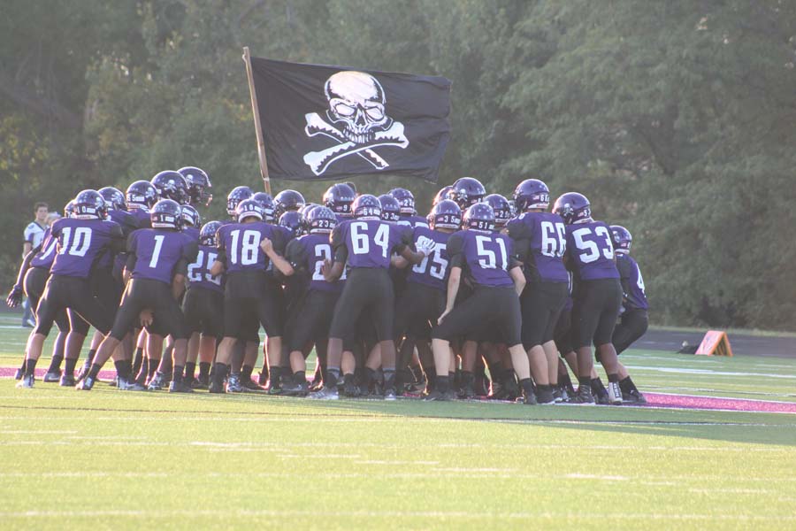 Piper's varsity football team gets together and gets ready for the big game.  