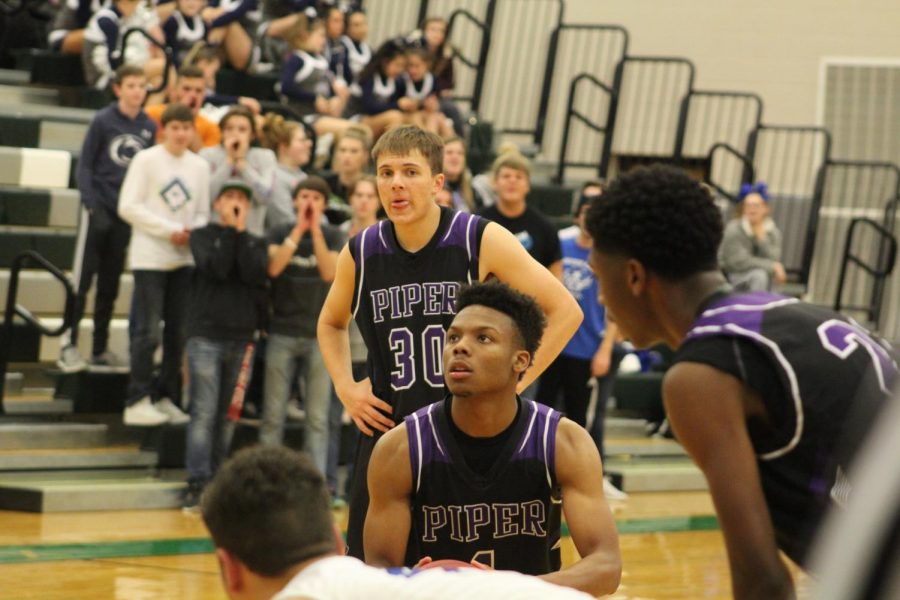 Senior Doc Covington comes up to shoot free throw.