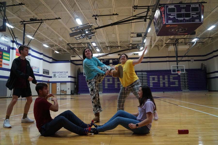 As the night goes on things get crazy. At 3am on Saturday morning the students break off into teams to try lip sync battles. Senior Kara Evans and her team performs "Squirrel In my Pants" from Phineas and Ferb.