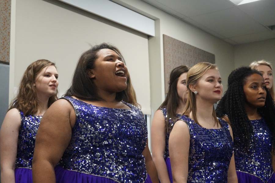 Senior soloist Alena Riley sang her heart out for those to hear at the celebration. She loved that they were able to spread their talent for a good cause, while also learning more about Black History Month from the presentations.