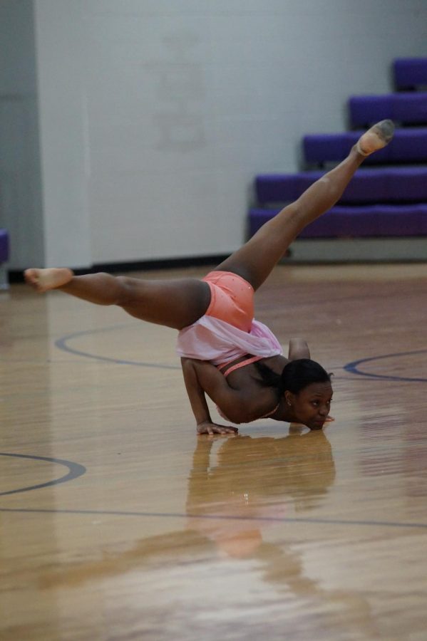 Senior Isley Ford during her solo "Say You Love Me". This dance took first place at the 2018 Lee's Summit Dance Competition.