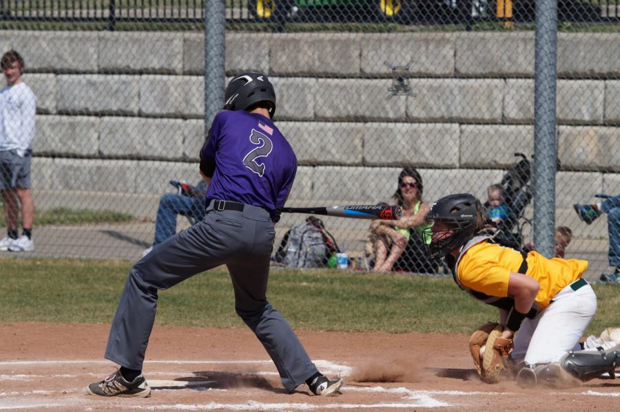 Junior Colton Lloyd almost receives a strike on a "dirt ball" against the Basehor Bobcats