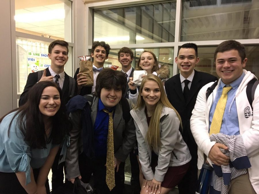 Piper Debate prepares for the State Debate  Tournament at Fort Scott. 