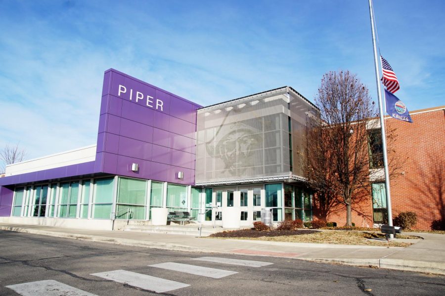 Front entrance of Piper High School.