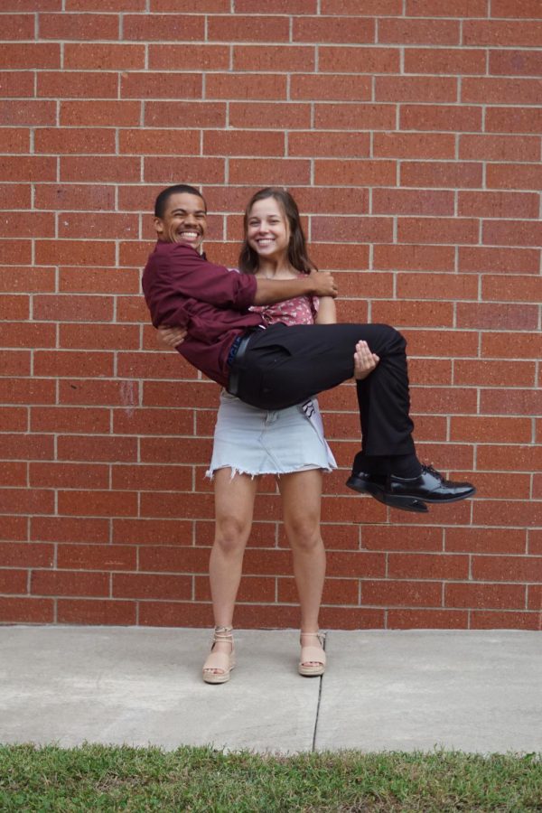 David Holmes is involved in Debate, Track, Football and Music 'N Motion. His dream job is to be a special investigator. His nickname is Grimmie. Holmes plans to study criminology and ROTC in college, and his staff role model is Mrs. Cole.  Natalie Frick is involved in PHS cheer, StuCo, yearbook, NHS, Key Club, and FCCLA. Her dream job is to save the world. Her nickname is Natty Daddy, and her staff role model is Mrs. John. She plans to attend college on the east coast. Her most embarrassing moment was during the courtwarming pep rally when her stunts fell. Her biggest fear is Rene divorcing her when they get married. 