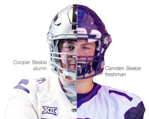 Cooper Beebe 2019 alumni who now plays for Kansas State, alongside his freshman brother Camden.