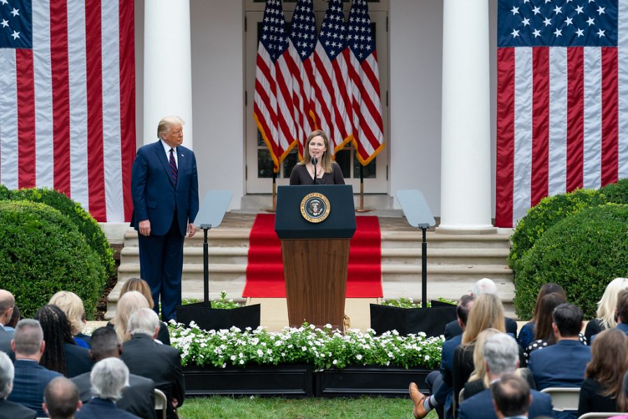 President Trump nominates Judge Amy Coney to fulfill the Associate Justice of the U.S. Supreme Court spot on Sep. 26, 2020. 