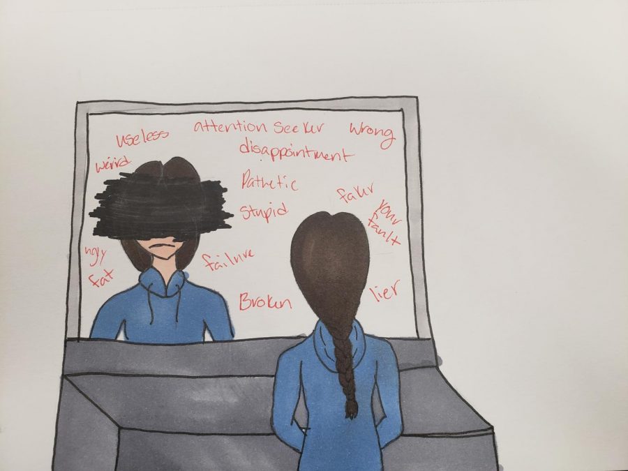 Art featuring what mental health struggles can feel like everyday.