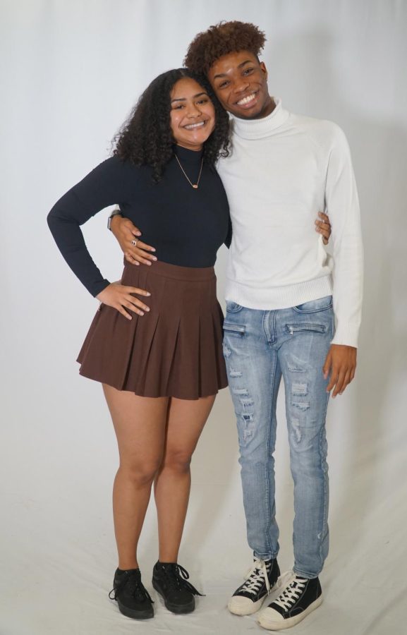 Candidates Jahnye Jamison and Amara Williams